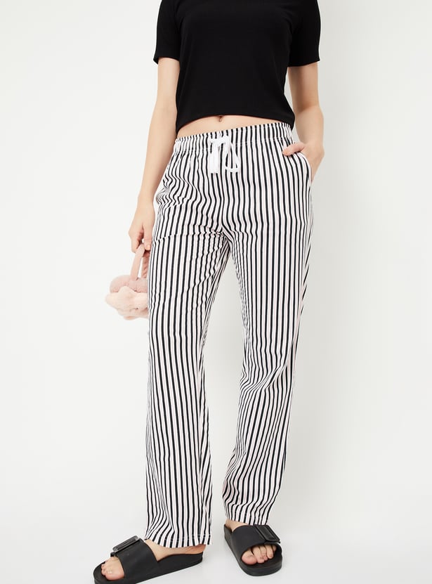 Women Striped Pyjamas