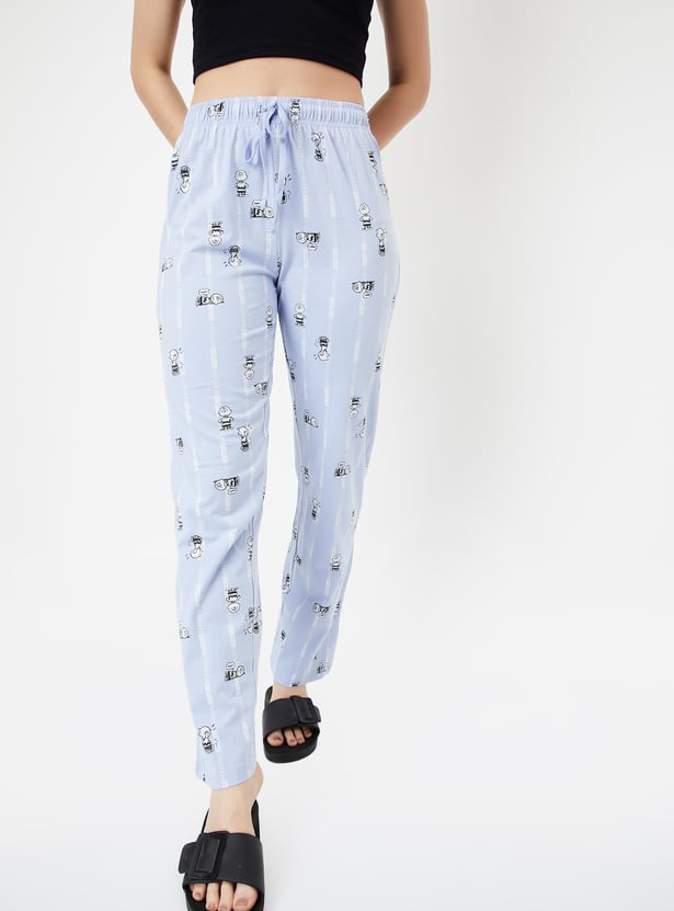 Women Charlie Brown Print Pyjamas