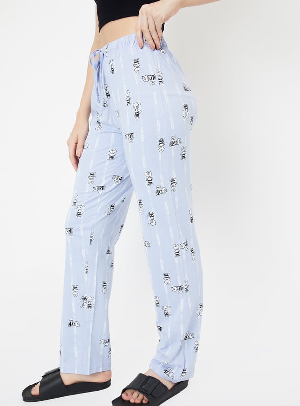 Women Charlie Brown Print Pyjamas