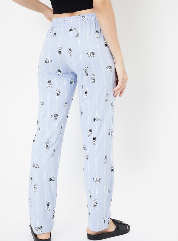 Women Charlie Brown Print Pyjamas