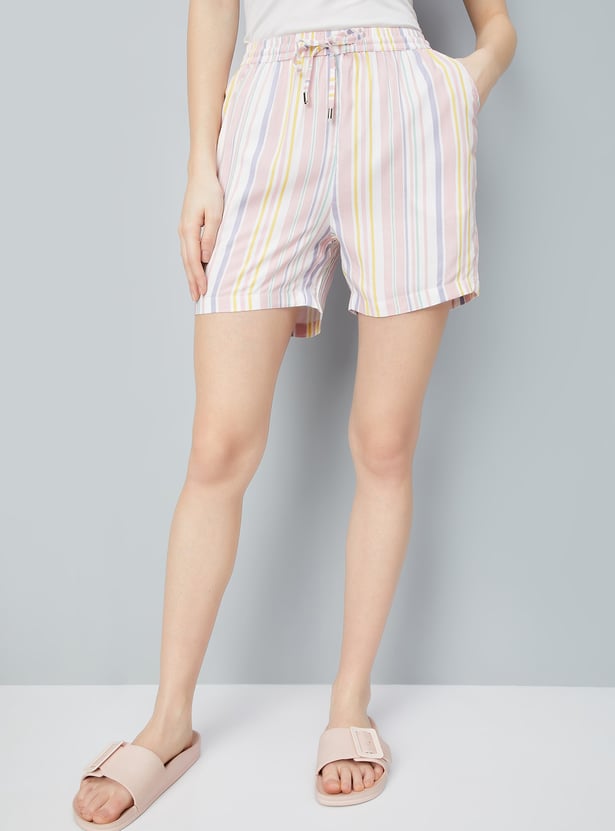 Women Striped Shorts