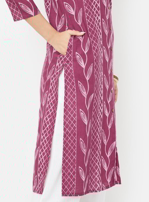 Buy Women Printed Straight Kurta Online at just Rs. 599.0