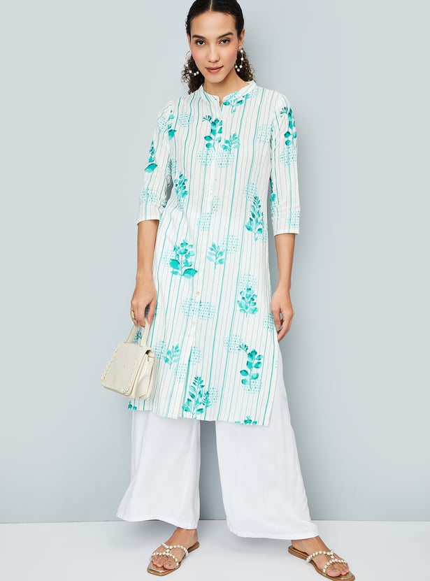 Women's Multi Printed Straight Kurta-GW-1840-Multi