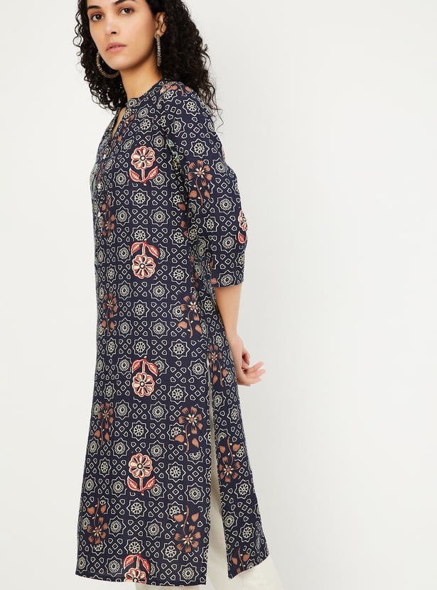 Women Printed Straight Kurta