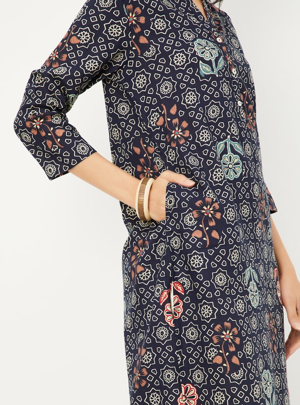 Women Printed Straight Kurta