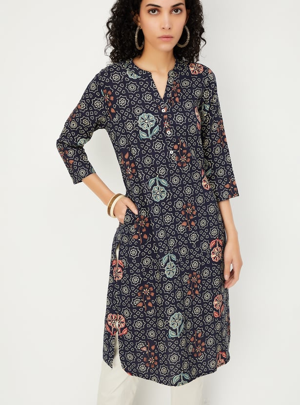 Women Printed Straight Kurta