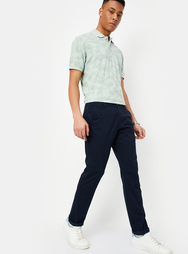 Men Solid Slim Fit Chinos