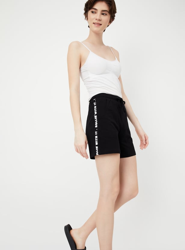 Women Printed Knit Shorts