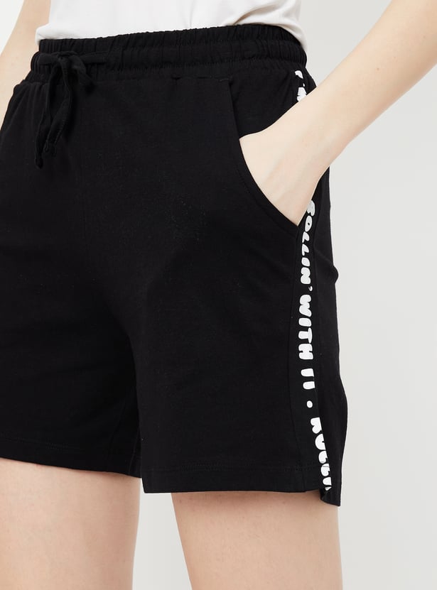 Women Printed Knit Shorts