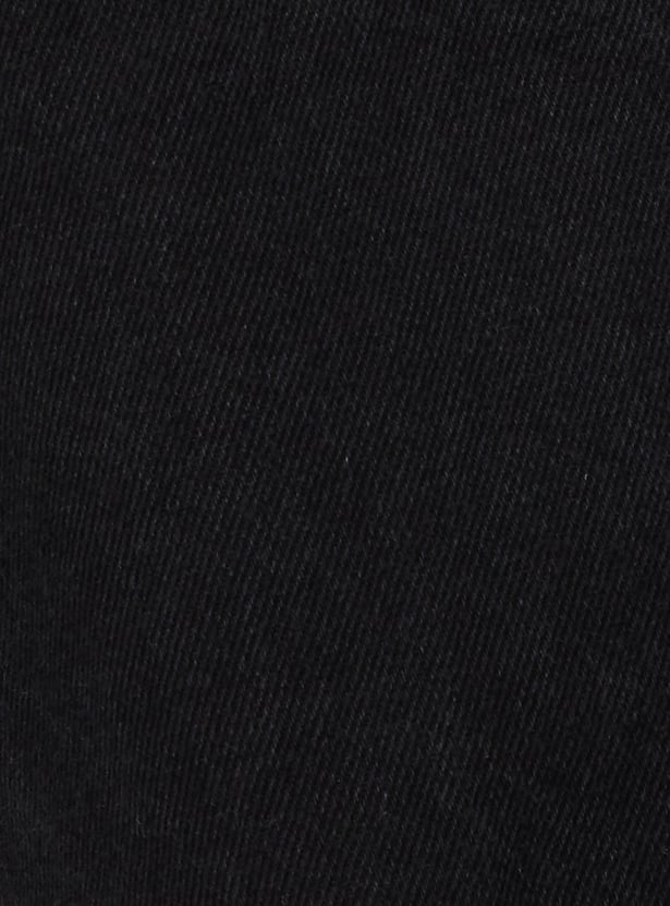 Boys Solid Cargo Jeans