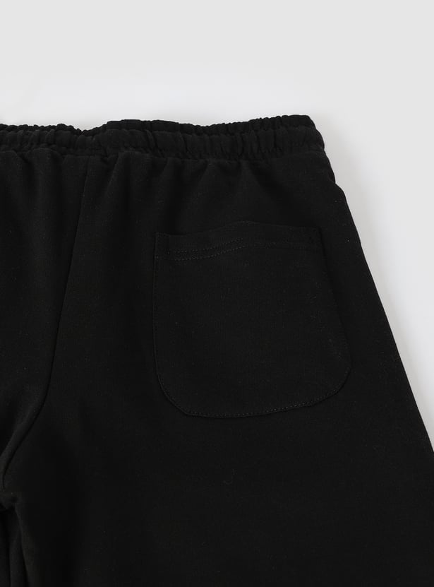 Boys Side Striped Knit Shorts