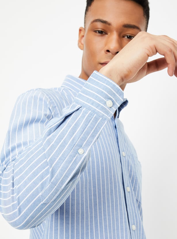 Men Striped Slim Fit Shirt