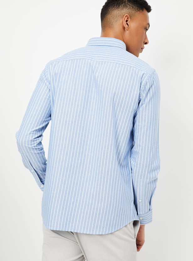 Men Striped Slim Fit Shirt