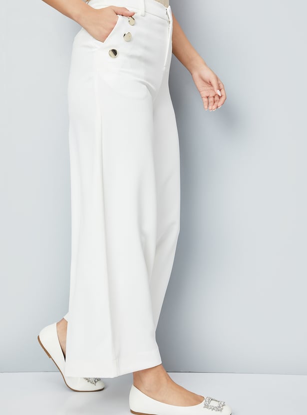 【KIXI】★(UNISEX) Mix material side line maxi pants BIG AND TALL PERFORMANCE STRETCH PLEATED CHINO PANT