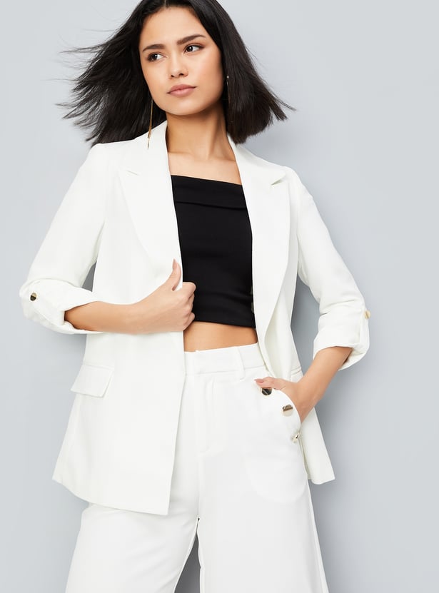 Kalki x Max Women Solid Blazer