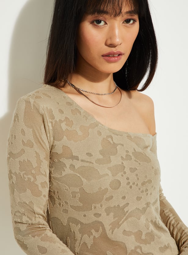 ALAYA F x URB_N Women Burnout Crop Top