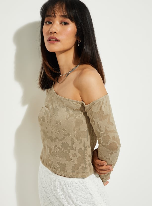 ALAYA F x URB_N Women Burnout Crop Top