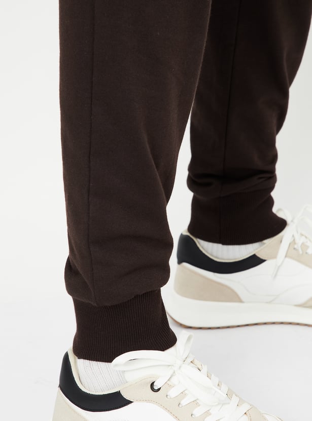 Men Solid Cargo Joggers