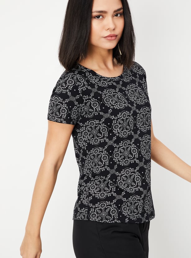 Buy Women Printed T-shirt Online at just Rs. 299.0
