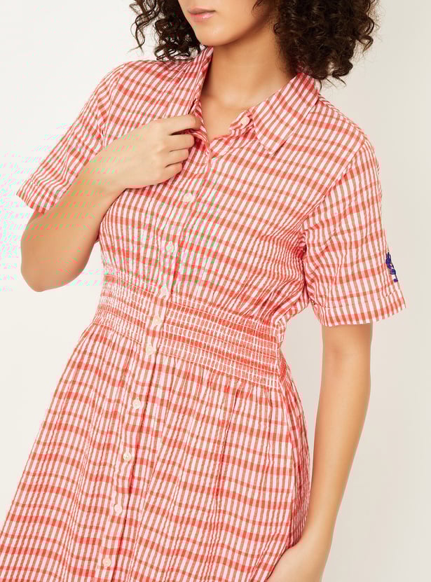 Buy Kalki x Max Women Checked Shirt Dress Online at just Rs