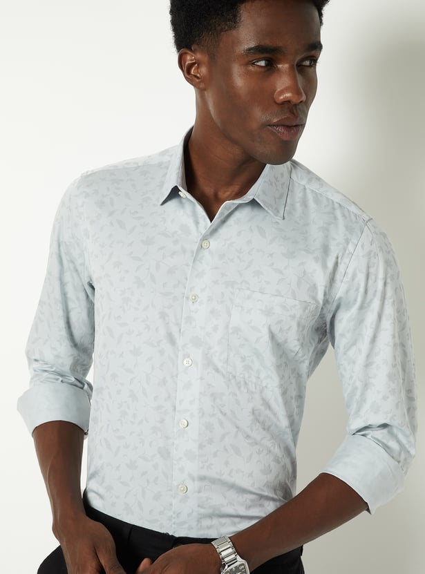 Men Printed Slim Fit Formal Shirt