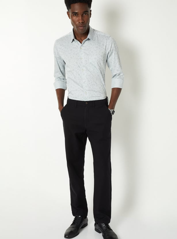 Men Printed Slim Fit Formal Shirt