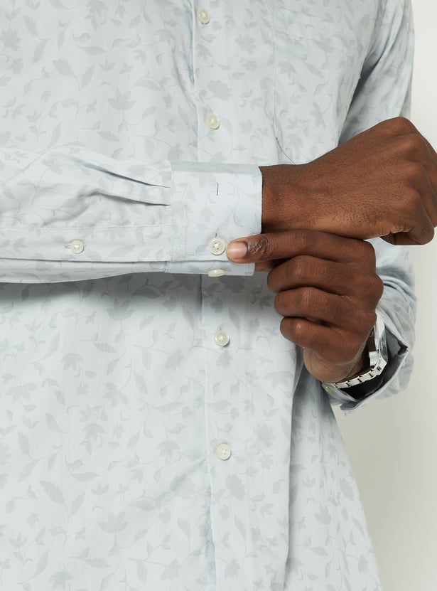 Men Printed Slim Fit Formal Shirt