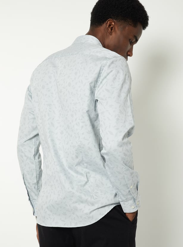 Men Printed Slim Fit Formal Shirt