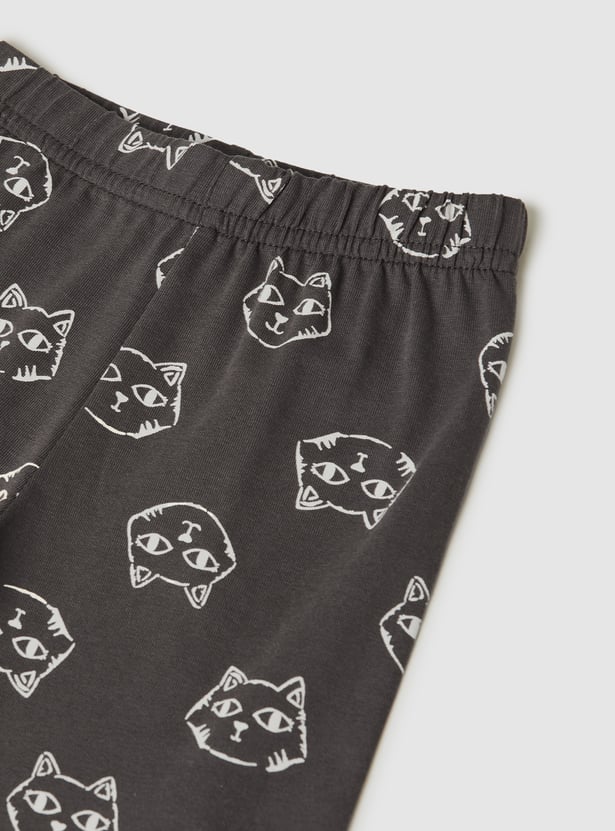 Girls Printed Leggings