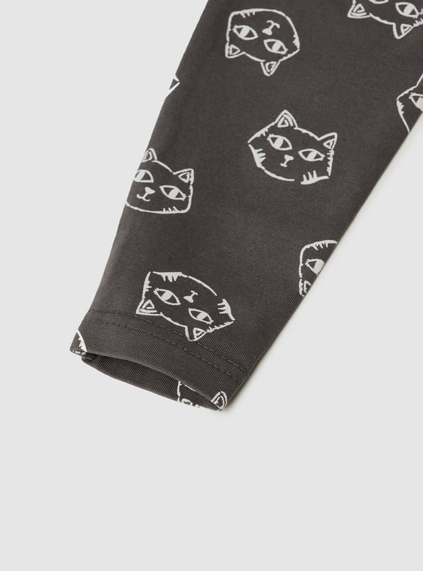 Girls Printed Leggings