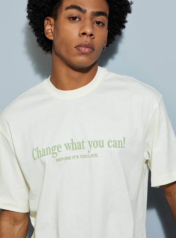 Buy URB_N Men Printed Oversized T-shirt Online at just Rs. 599.0