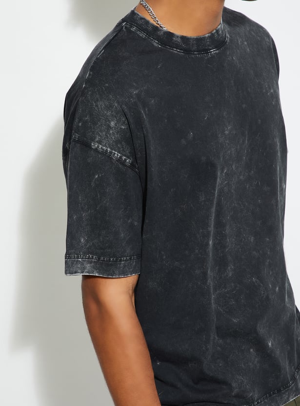 URB_N Men Acid Washed Oversized T-shirt