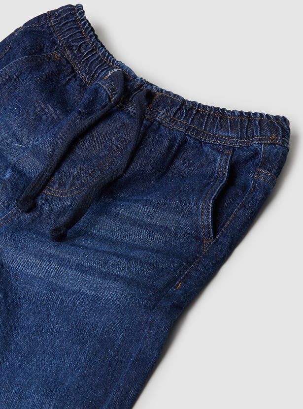 Boys Whiskered Denim Joggers