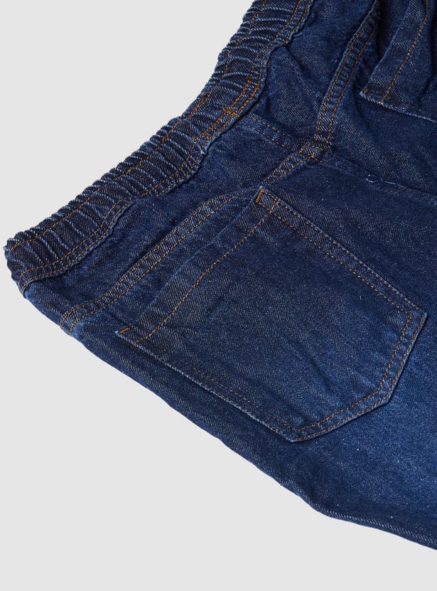 Boys Whiskered Denim Joggers