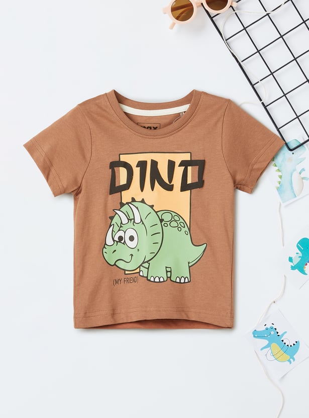 Boys Dino Print T-shirt