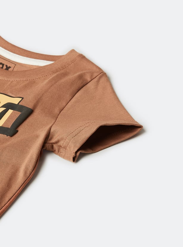 Boys Dino Print T-shirt