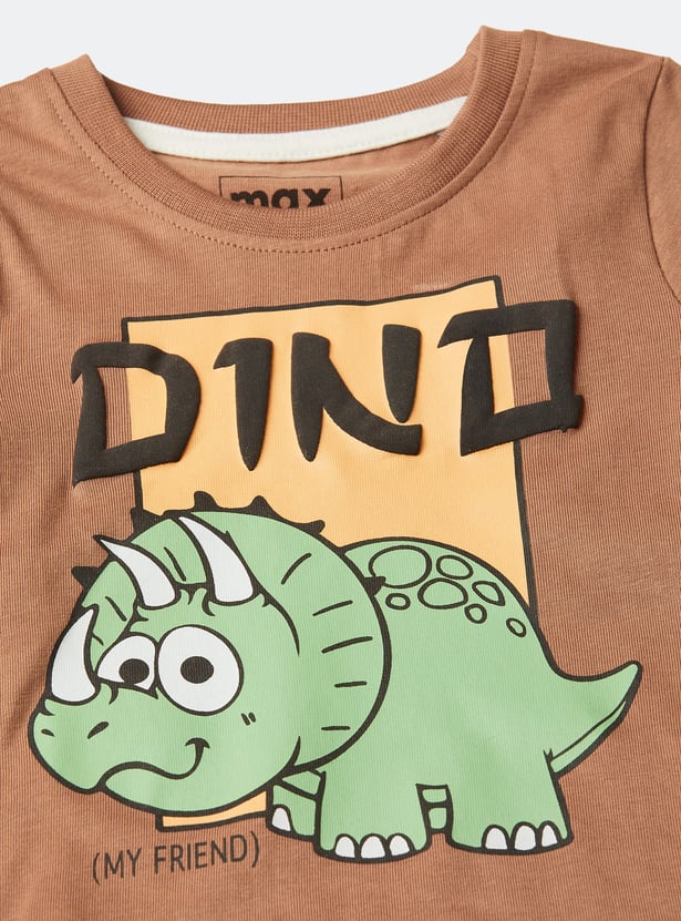 Boys Dino Print T-shirt