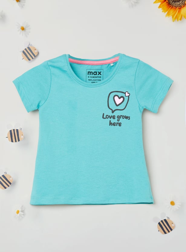 Girls Printed T-shirt - Pack of 2