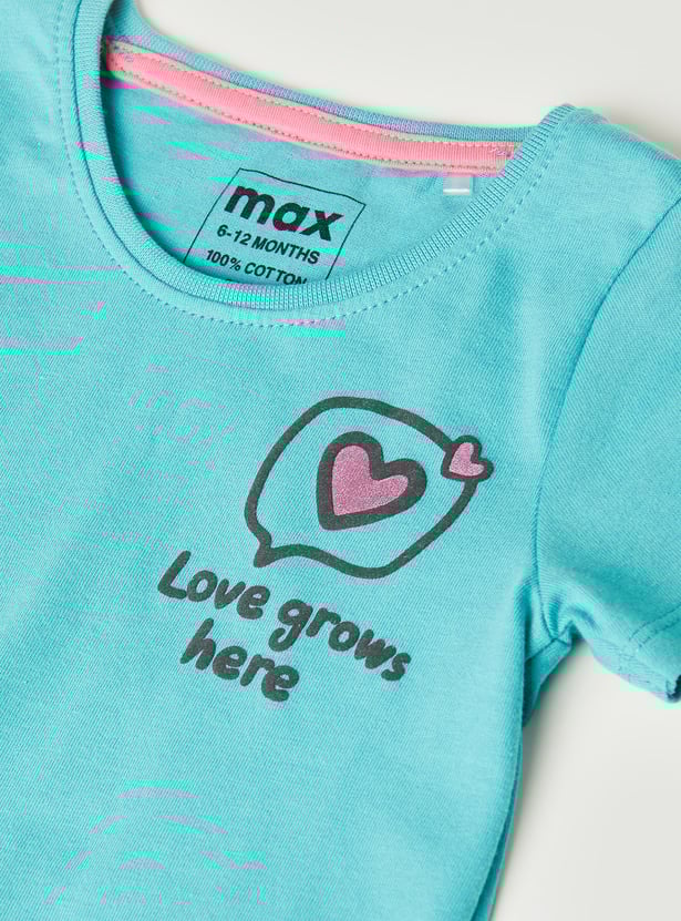 Girls Printed T-shirt - Pack of 2