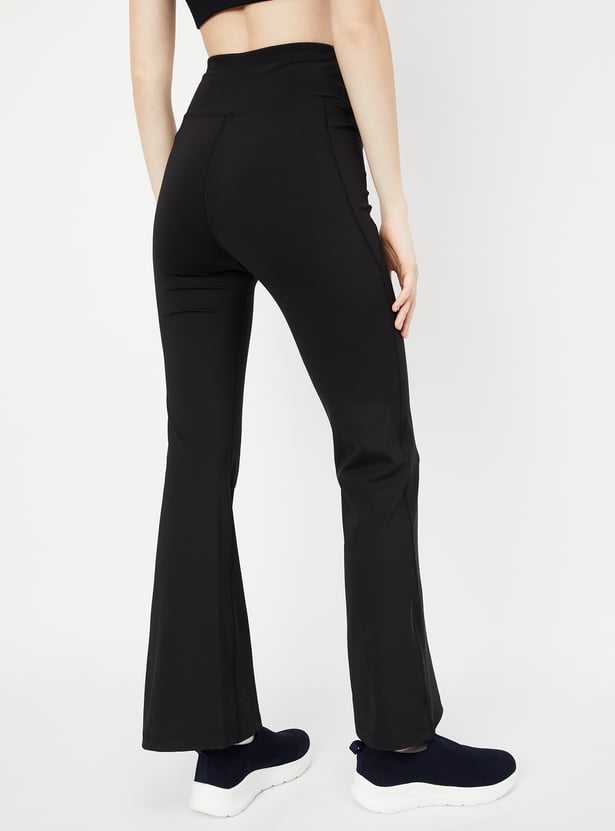 Buy Women Solid Wide Leg Tights Online at just