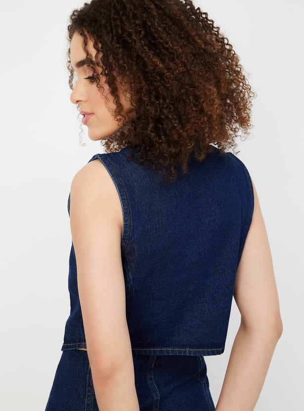 Women Denim Waistcoat