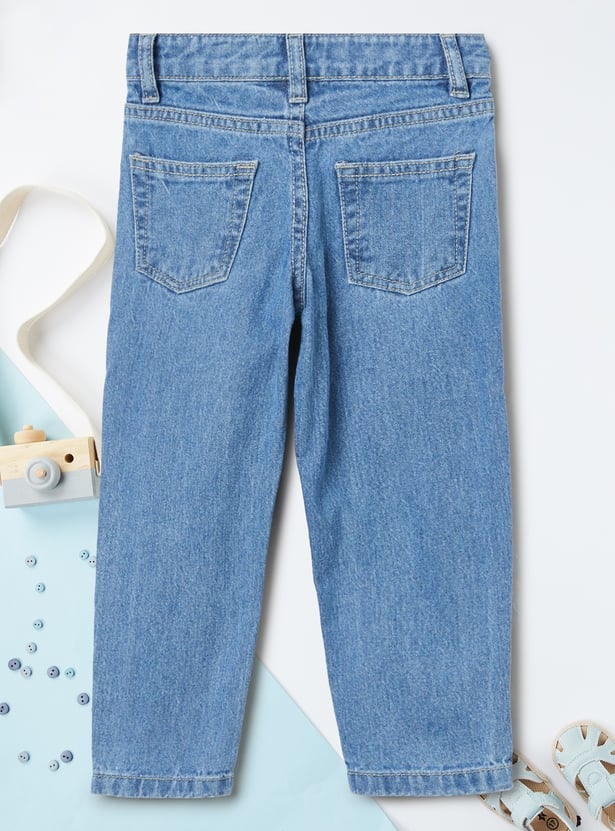 Girls Washed Slim Fit Jeans