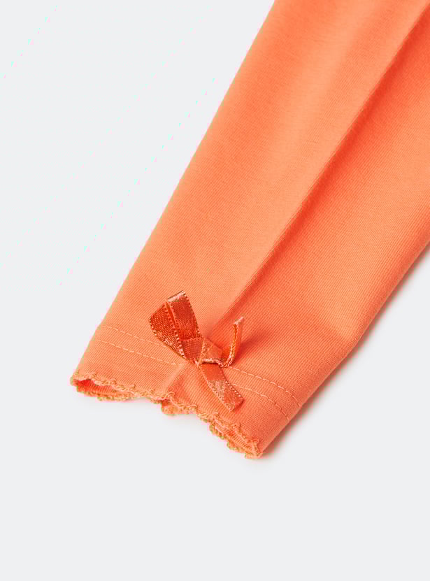 Girls Knit Leggings - Pack of 2