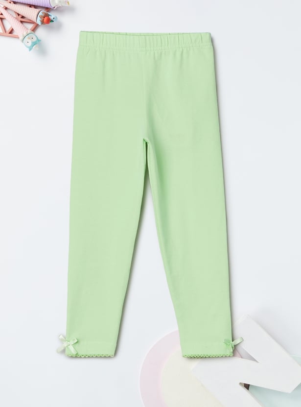 Girls Knit Leggings - Pack of 2