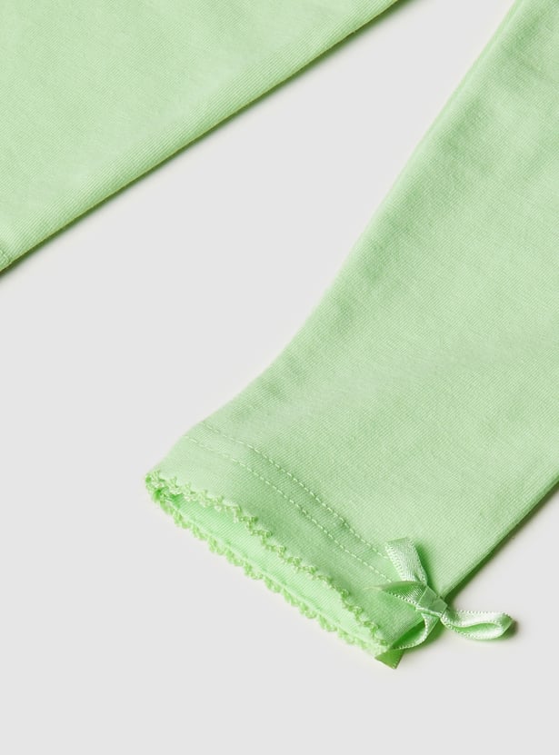 Girls Knit Leggings - Pack of 2