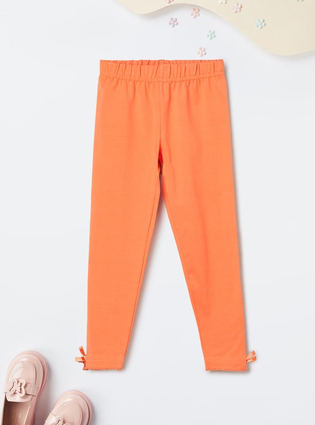 Girls Knit Leggings - Pack of 2