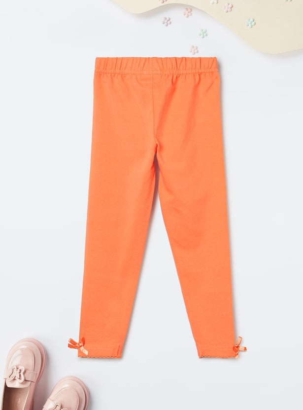 Girls Knit Leggings - Pack of 2