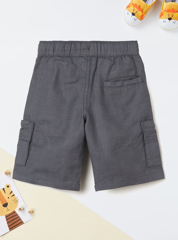 SOL Sweat Cargo Shorts (Dark Gray) soonerorlater sweat cargo