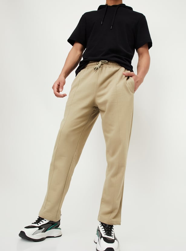 Men Solid Track Pants