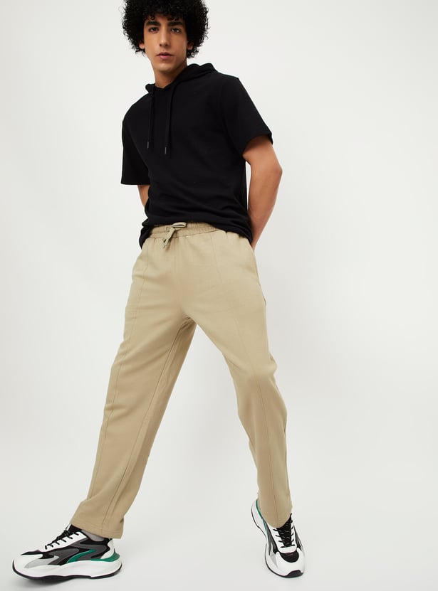 Men Solid Track Pants